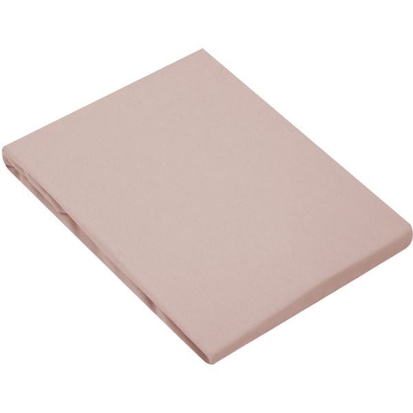 Ružové flanelové plachta Westwing Collection, 90 x 200 cm-image-2