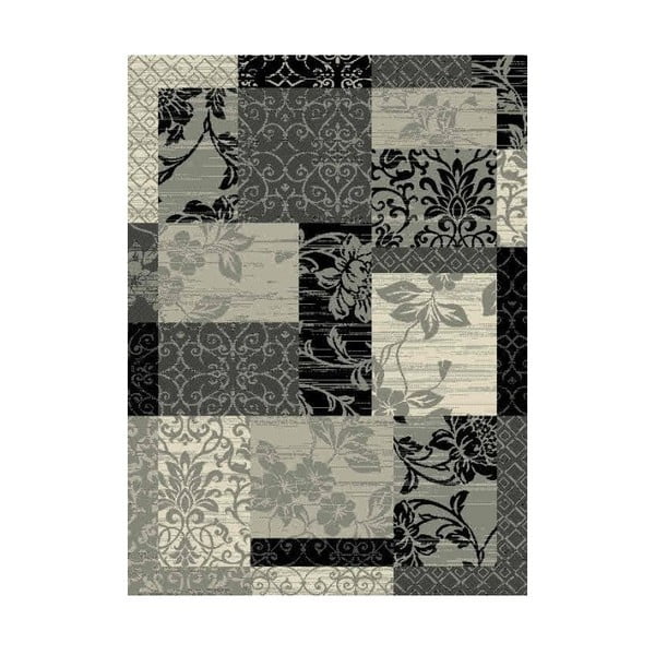Sivý koberec Hanse Home Prime Pile Flower, 110 × 60 cm