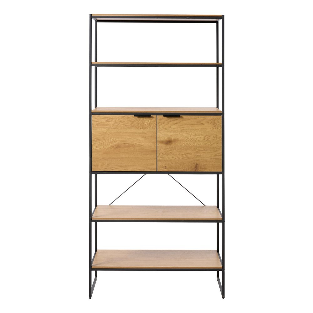 Knižnica v dekore duba v prírodnej farbe 90x190x40 cm Cesura – Unique Furniture