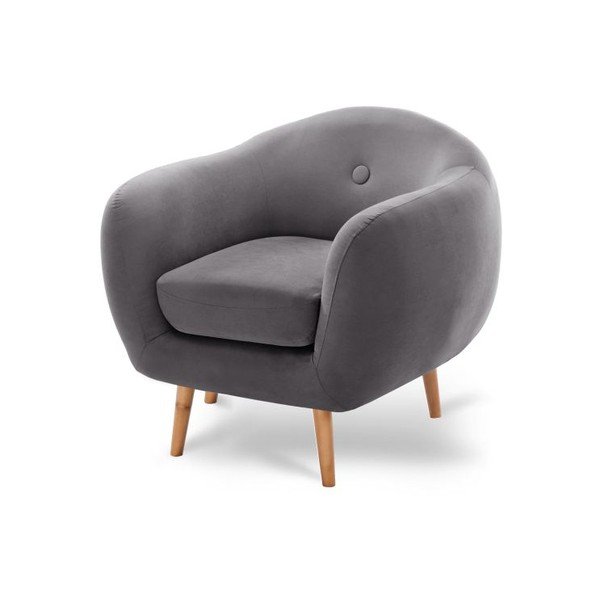 Tmavosivé kreslo Scandi by Stella Cadente Maison-image-2