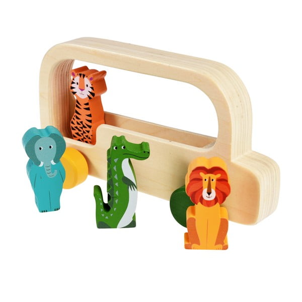 Drevený autobus Colourful Creatures - Rex London-image-1