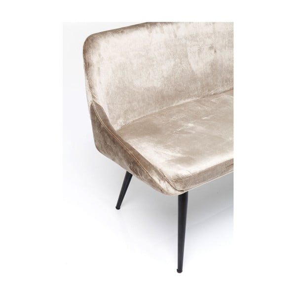 Béžová zamatová lavica Kare Design East Side-image-4