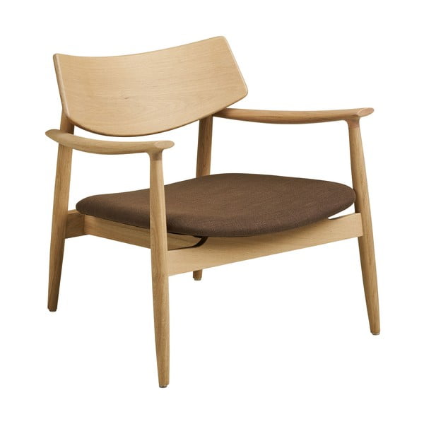 Hnedé kreslo s podnožkou Olvera – House Nordic-image-3