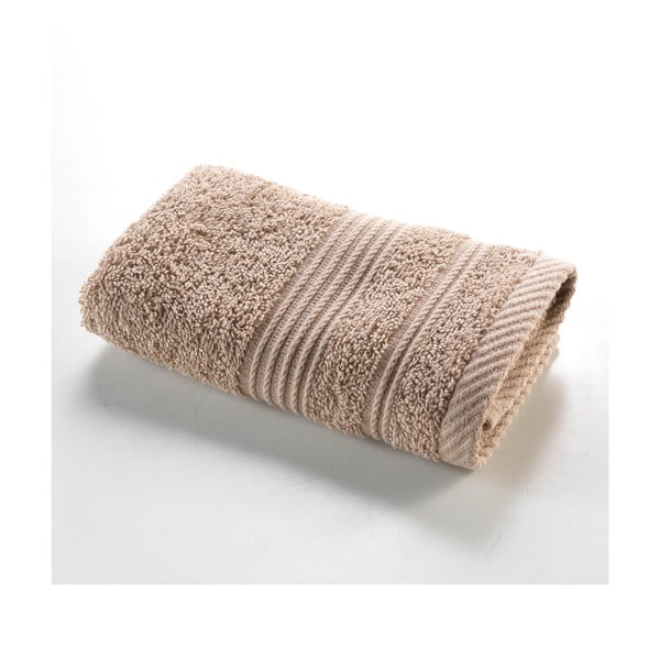 Svetlohnedý froté bavlnený uterák 30x50 cm Tendresse – douceur d'intérieur
