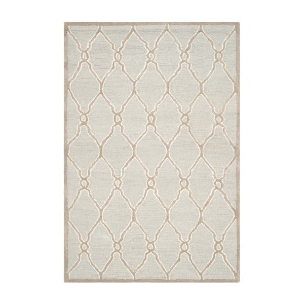 Krémovobiely vlnený koberec Safavieh Augusta, 121x182 cm