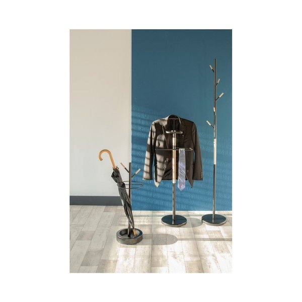 Čierny nemý sluha s drevenými detailmi Leitmotiv Dress Boy-image-1