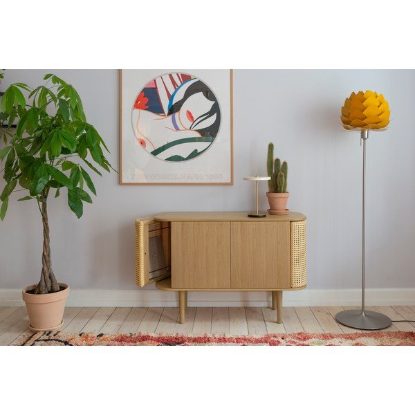 Nízka komoda v dekore duba v prírodnej farbe 109x75 cm Treasures – UMAGE-image-1