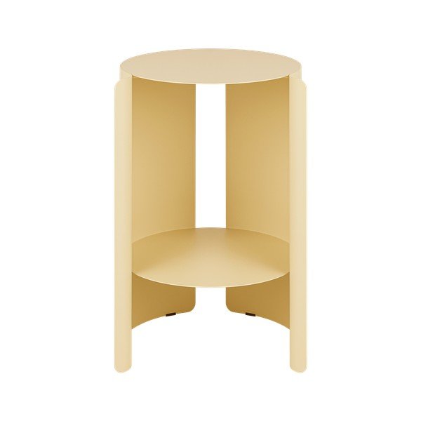 Oceľový okrúhly odkladací stolík ø 32 cm Wa – noo.ma