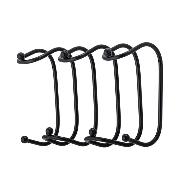 Čierny kovový nástenný vešiak Maltha – Bloomingville-image-1
