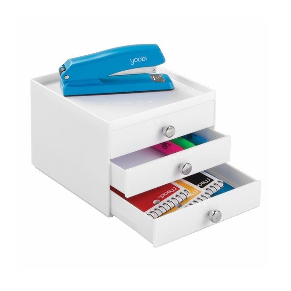 Biely organizér s 3 zásuvkami InterDesign Desk-image-4