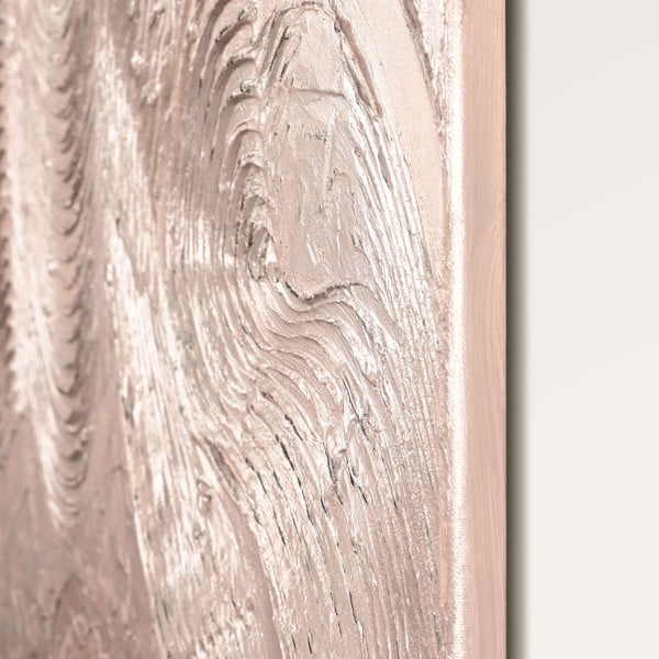 Ručne maľovaný obraz 88x118 cm Metallic Rose – Malerifabrikken-image-3