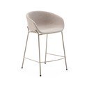 Béžová barová stolička (výška sedadla 65 cm) Yvette – Kave Home