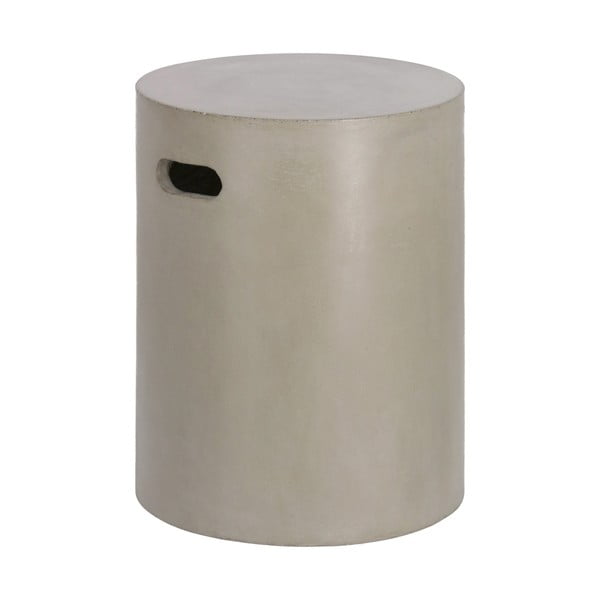 Sivý betónový odkladací stolík Kave Home Jenell, ⌀ 35 cm