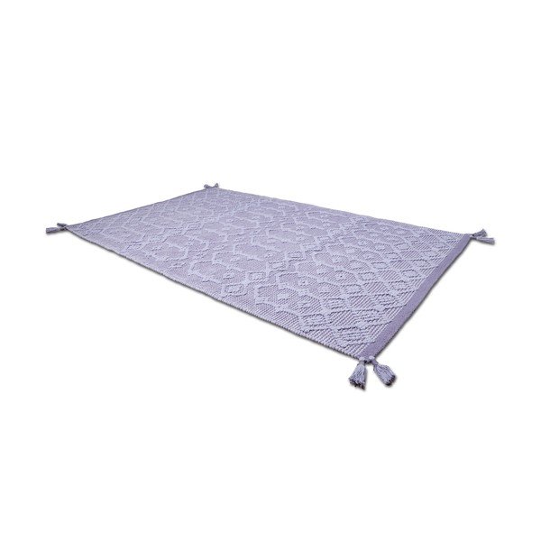 Sivý bavlnený ručne vyrobený koberec Nattiot Blonder, 110 x 170 cm-image-2