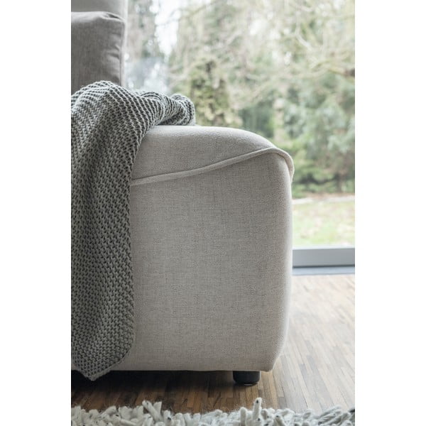 Krémovobiela rozkladacia rohová pohovka (do "U") Homely Tommy – Miuform-image-2