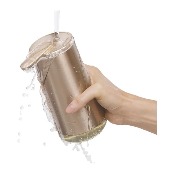 Automatický oceľový dávkovač mydla v zlatej farbe 266 ml - simplehuman-image-2