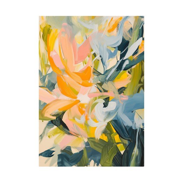 Tlačený obraz na plátne 70x100 cm Floral Gust – Styler