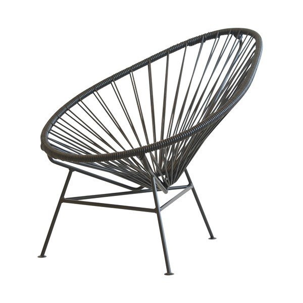 Detské kreslo Acapulco Mini, čierne 