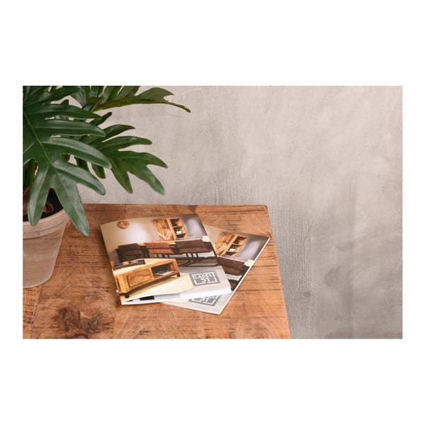 Čierny konferenčný stolík s doskou z mangového dreva LABEL51 Box-image-1