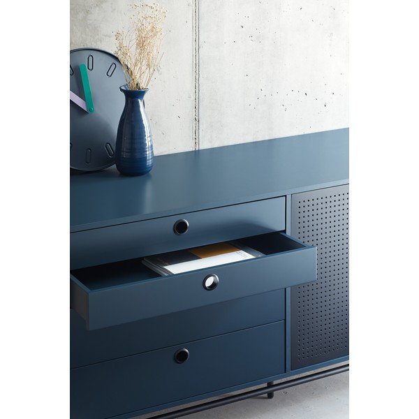 Čierno-modrá komoda Teulat Punto, šírka 150 cm-image-2