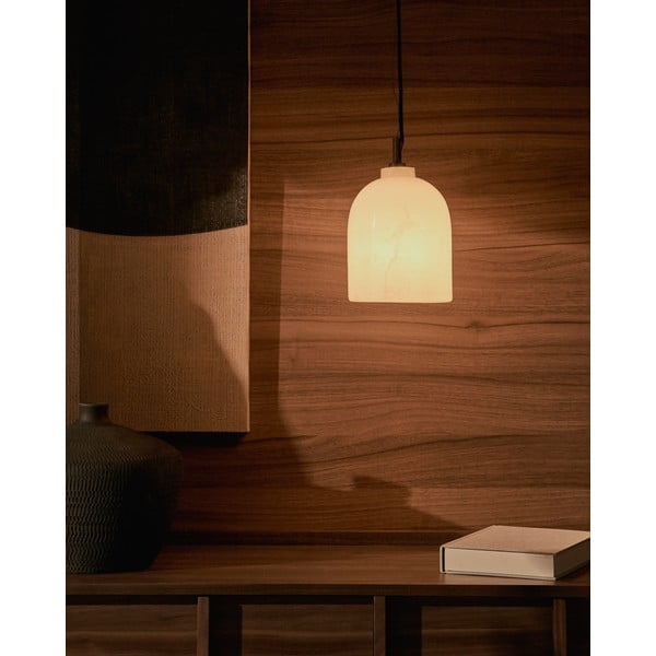 Závesné svietidlo slonovinové ø 15 cm Shenli – Kave Home-image-1