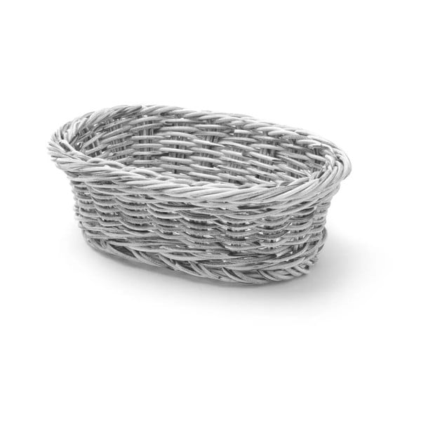 Sivý košík na pečivo Hendi, 12 x 19 cm