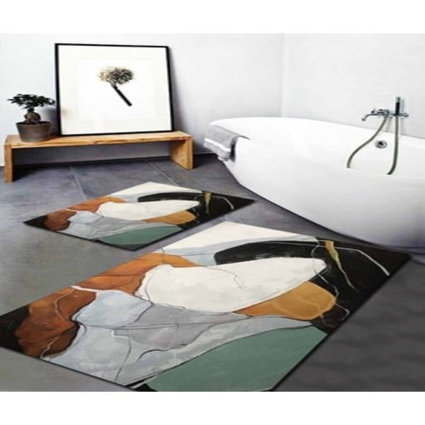 Kúpeľňové predložky v súprave 2 ks 60x100 cm Post Modern Art – Mila Home-image-1