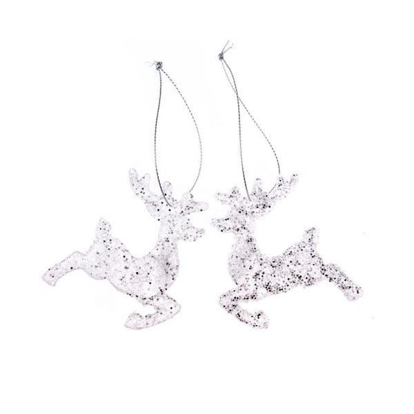 Plastové vianočné ozdoby v súprave 2 ks 7 cm – Dakls