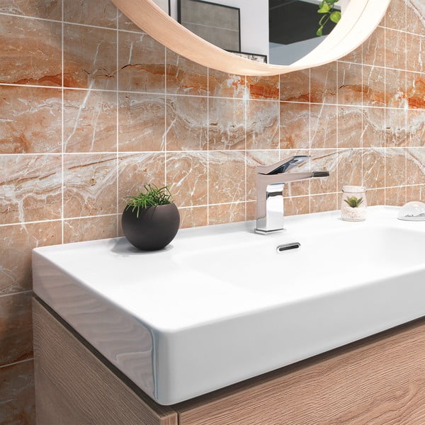 Súprava samolepiek na kachličky 24 ks 15x15 cm Marble Tiles Torino - Ambiance-image-1