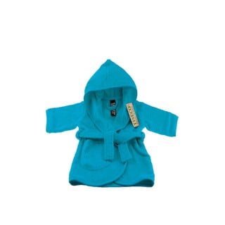 Modrý bavlnený detský župan veľkosť 0-12 mesiacov - Tiseco Home Studio
