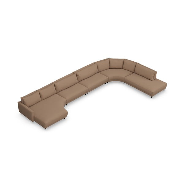 Rohová pohovka v tehlovej farbe (do tvaru "U") Samba – Furninova -image-3