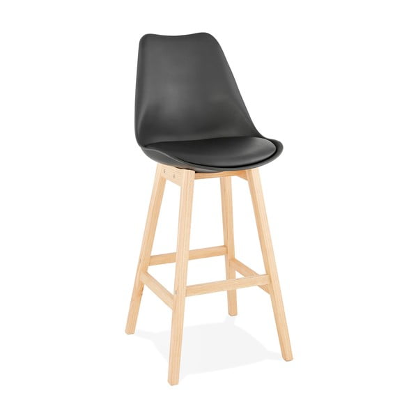 Čierna barová stolička Kokoon April, výška sedu 75 cm