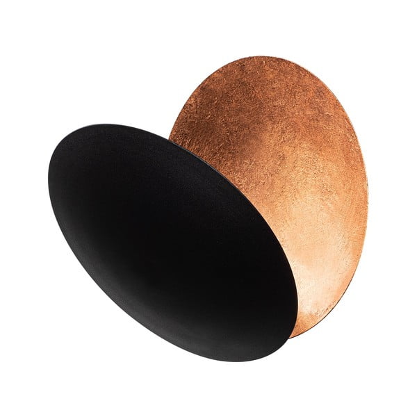 Čierne/v medenej farbe LED nástenné svietidlo ø 25 cm Yosma – Opviq lights-image-3