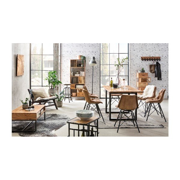 Komoda s 5 zásuvkami z akáciového dreva WOOX LIVING-image-3