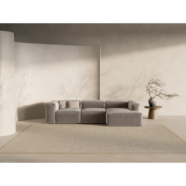 Hnedá rohová pohovka (pravý roh/s leňoškou) Bergamo – Cosmopolitan Design-image-1