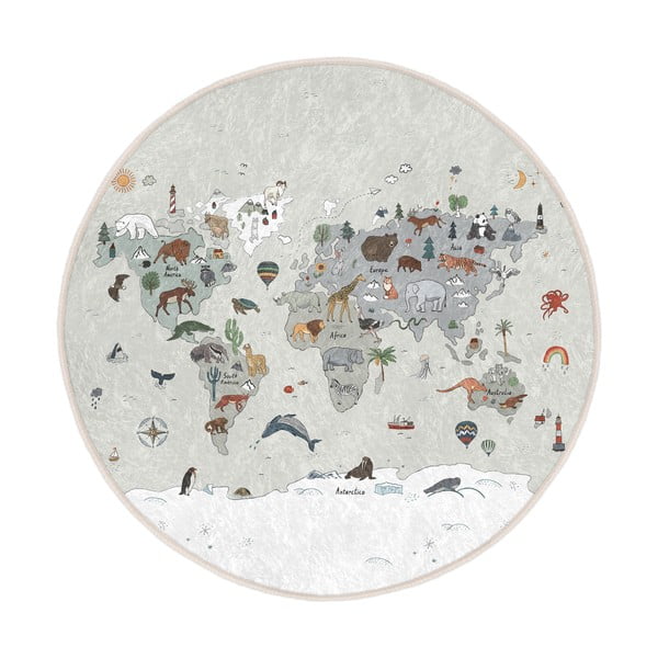 Prateľný detský hrací koberec ø150 cm Big World – Mila Home