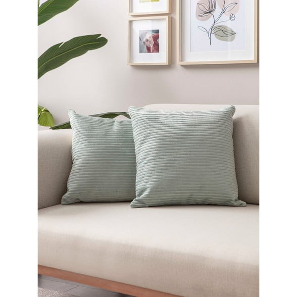 Menčestrové obliečky na vankúše v súprave 2 ks 43x43 cm – Mioli Decor-image-1