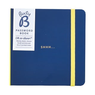 Modrý bloček na heslá Busy B Organised