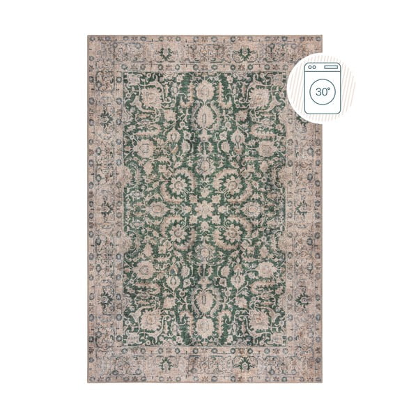 Zelený prateľný koberec 115x170 cm Beau Floral – Flair Rugs
