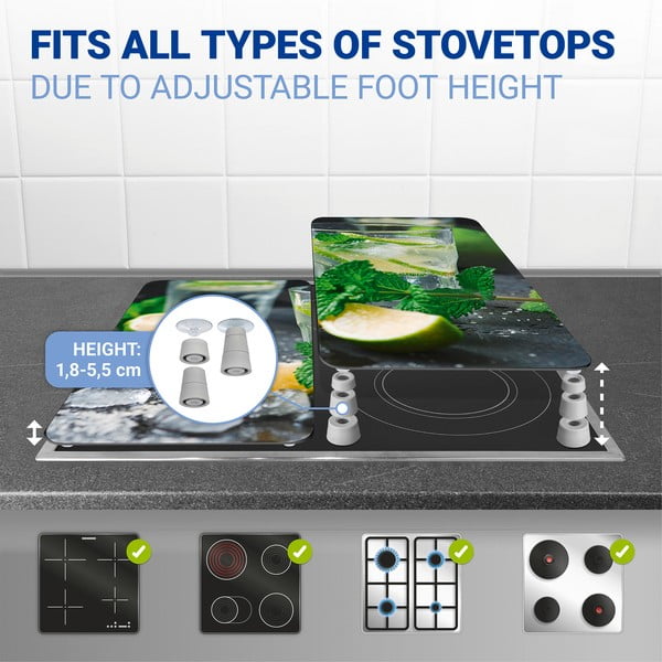 Sada 2 sklenených krytov na sporák Wenko Mojito-image-4