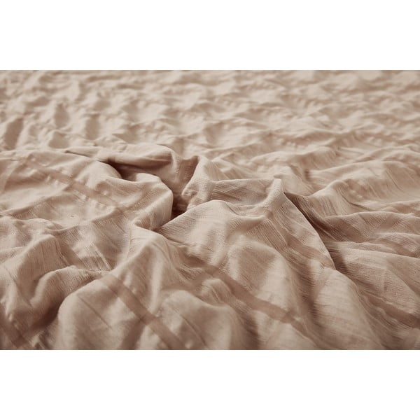 Hnedé krepové obliečky na jednolôžko 140x200 cm Naomi – My House-image-3