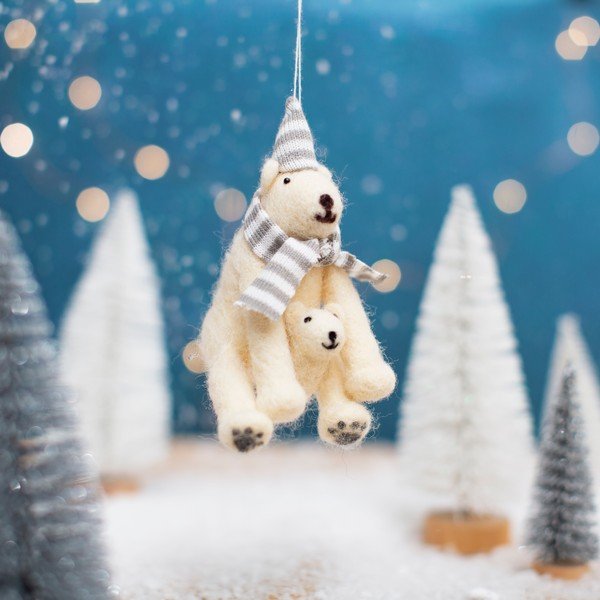 Vianočná figúrka Polar Bear – Sass & Belle-image-1