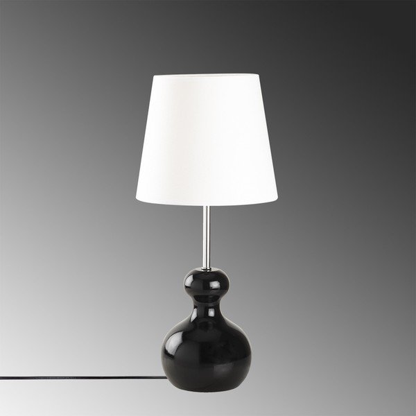 Drevená stolová lampa v čiernej farbe Opviq lights Mallina-image-3