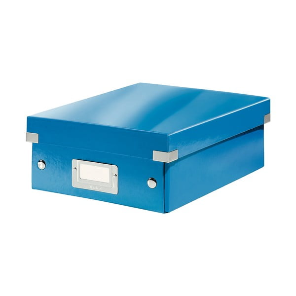 Modrý kartónový úložný box s vekom Click&amp;Store - Leitz-image-2