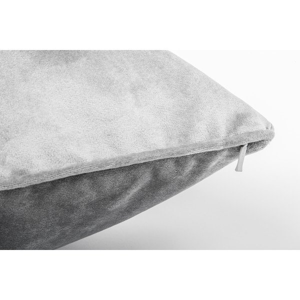 Obliečka na vankúš v striebornej farbe WeLoveBeds Silver, 50 × 50 cm-image-2