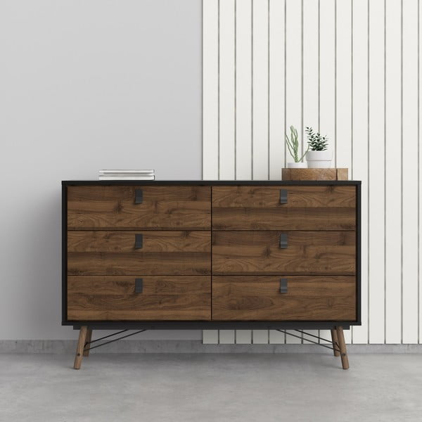 Tmavohnedá komoda Tvilum Ry, 150 x 95 cm-image-1