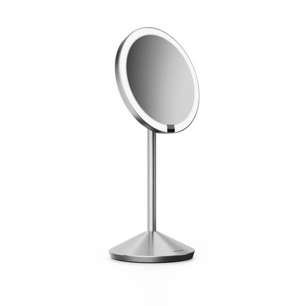 Kozmetické zrkadlo s osvetlením/zväčšovacie (zväčšenie 5x) ø 12 cm – simplehuman-image-3