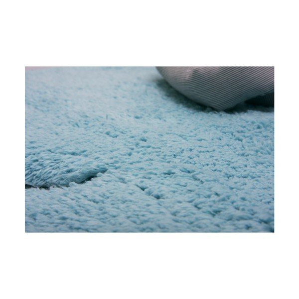 Detský modrý koberec Nattiot Little Teddy, 80 × 100 cm-image-1