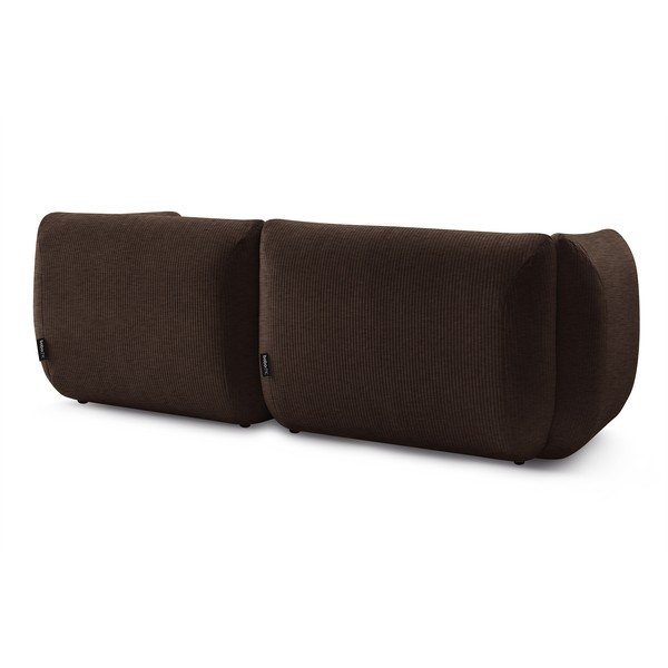 Tmavohnedá menčestrová pohovka 260 cm Lecomte – Bobochic Paris-image-4