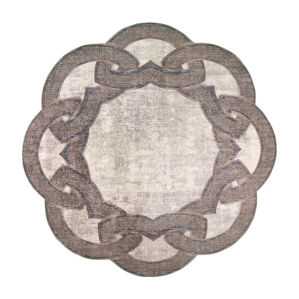 Béžový okrúhly koberec ø 80 cm - Vitaus